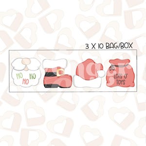 2024 Santa Mini Cookie Cutters Set of 4- Christmas Cookie Cutters- Winter Cookie Cutters