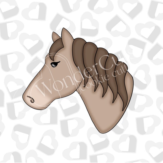 Horse Head Cookie Cutter - Etsy New Zealand Horse Head Cookie Cutter - Etsy New Zealand