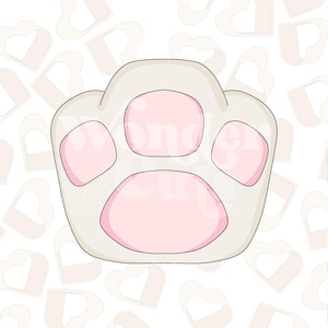 Square Bunny Foot Cookie Cutter- Easter Cookie Cutter- Easter Cookie Cutters