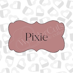 Pixie Plaque- Cookie Cutter