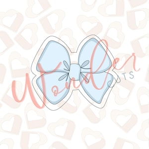Girly Bow 6 Cookie Cutter- Princess Cookie Cutter - Bow Cookie Cutter