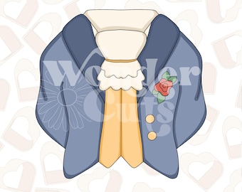 Fancy Tux Cookie Cutter- Princess Cookie Cutter