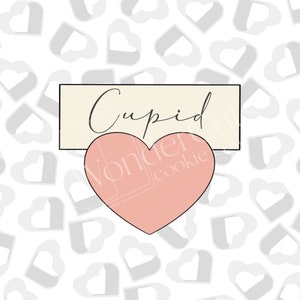 Heart- Name Plaque -Cookie Cutter- Valentine&#39;s Day