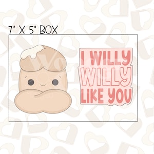 I Willy Like You Set med 2 kakformar - Alla hjärtans dag kakformar