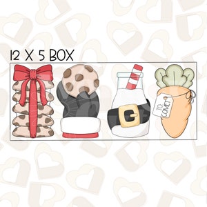 Santa Snacks Set of 4 Cookie Cutter- Christmas Cookie Cutters