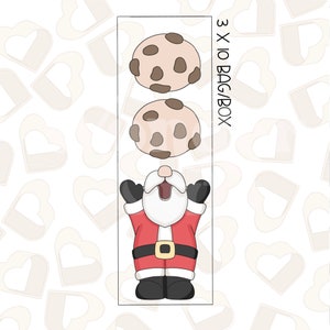 Happy Santa Set of 2 Cookie Cutter- Christmas Cookie Cutters