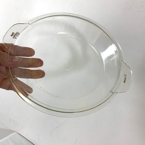 Vintage PYREX Replacement Glass Lid with Handles Clear Glass #683 C 7.75&quot; Across 1.25&quot; High