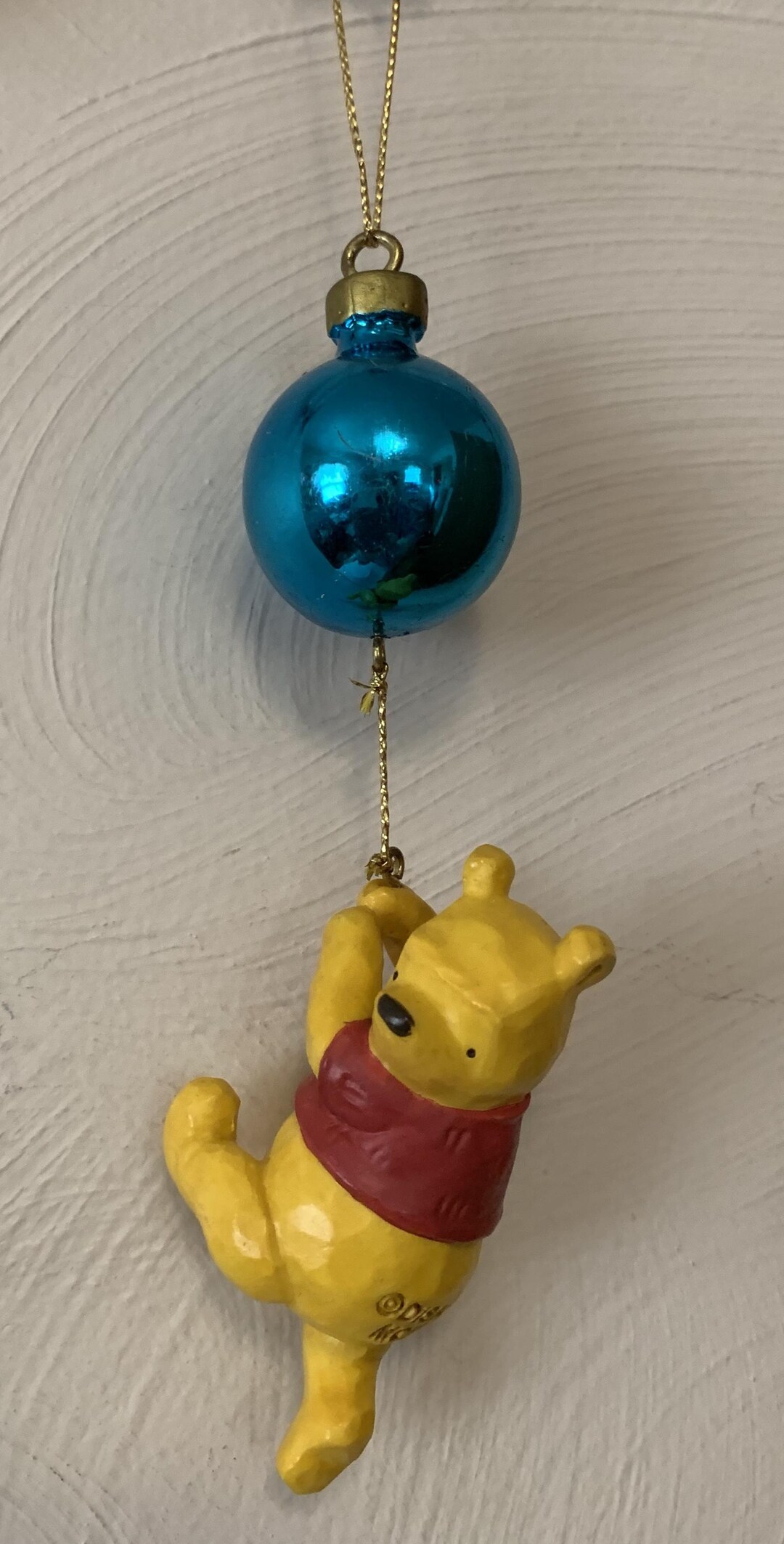 Vintage WINNIE THE POOH Disney Christmas Tree Ornament Collectible - Etsy