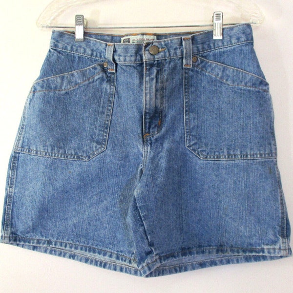 Vtg FADED GLORY Sz 10 MOM Jean Shorts High Waist Denim Jean Shorts