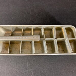 Vintage FRIGIDAIRE Aluminum Ice Tray Ice Maker Quickube Ice Tray Works Great Slight Dents