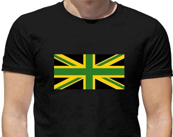 British Jamaican Union Jack Flag T-Shirt