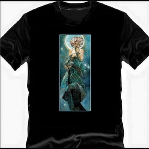 Alphonse Mucha –  Clair de Lune T-Shirt