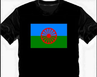 Flag of the Romani People - Romani Flag T-Shirt