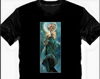 Alphonse Mucha – Camiseta Clara de Luna