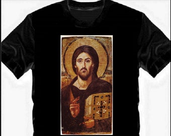 Jesus Christ Pantocrator Christian Icon T-Shirt