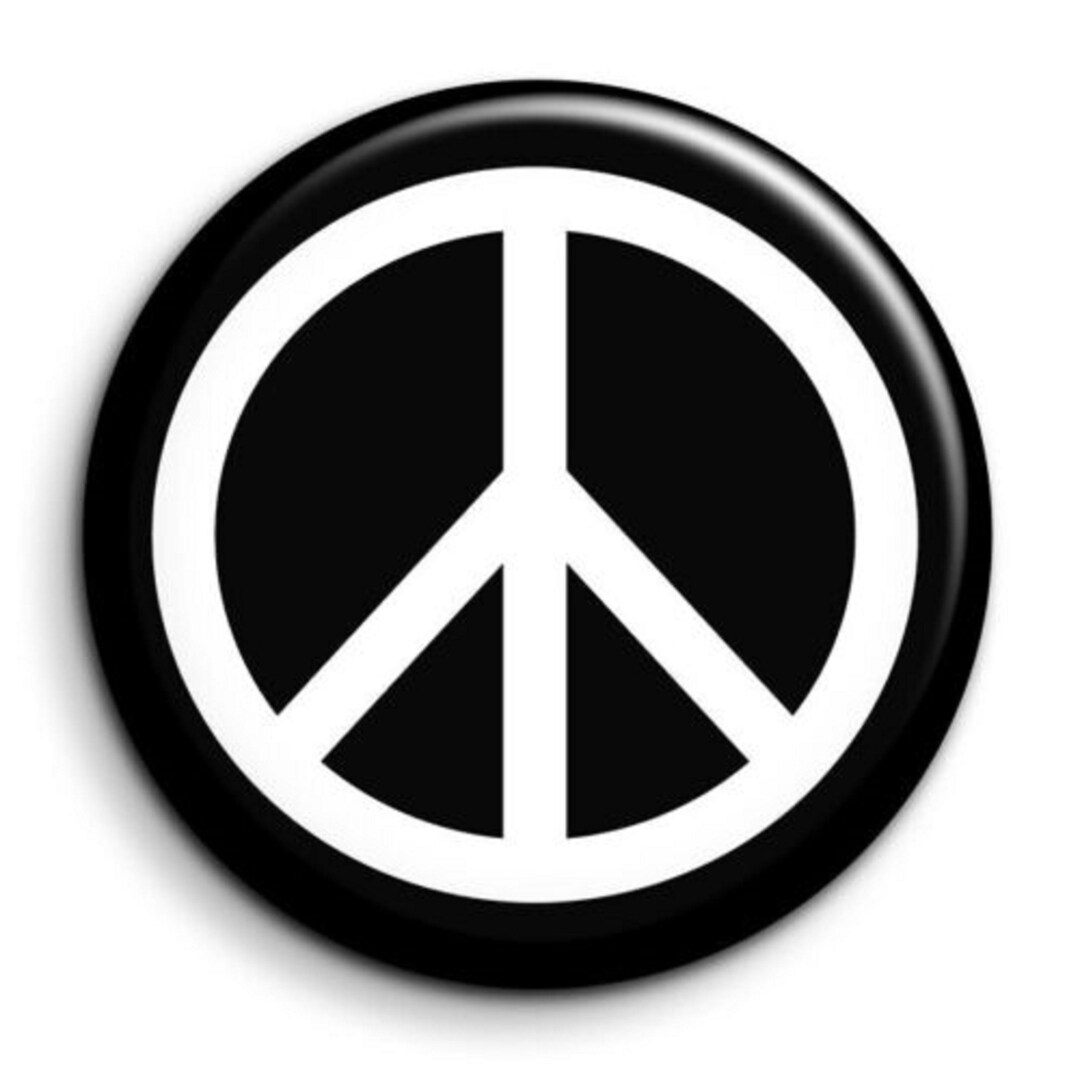 Peace Sign Symbol Anti War Pin Button Badge - Etsy