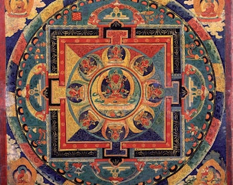 Buddha Mandala Thanka Poster Print