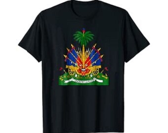 Haitian Coat Of Arms Haiti Emblem Symbol T-Shirt