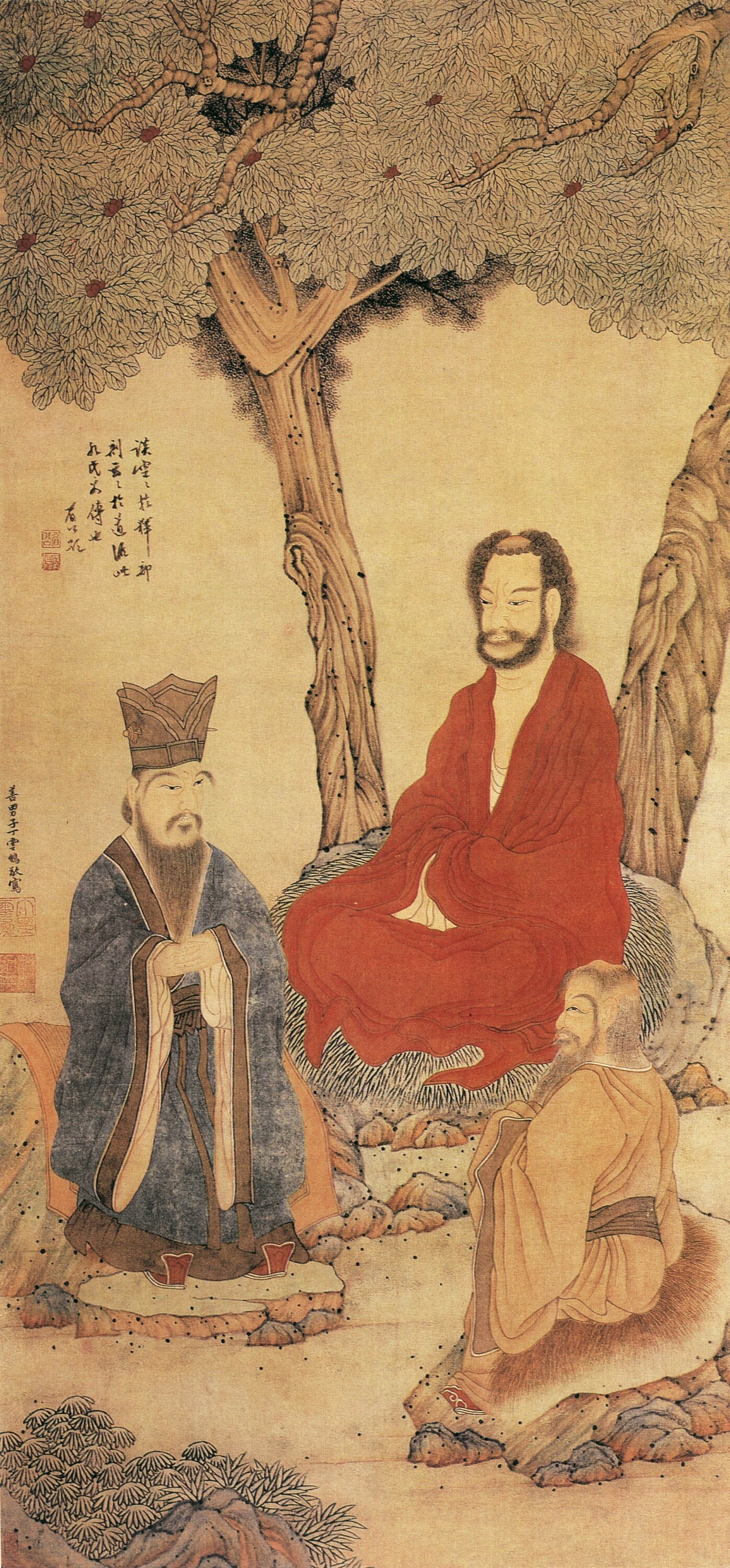 Confucius, Lao-tzu and Buddhist Arhat Poster Print - Etsy UK