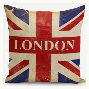 London Union Jack Flag Cushion Cover Pillow Case