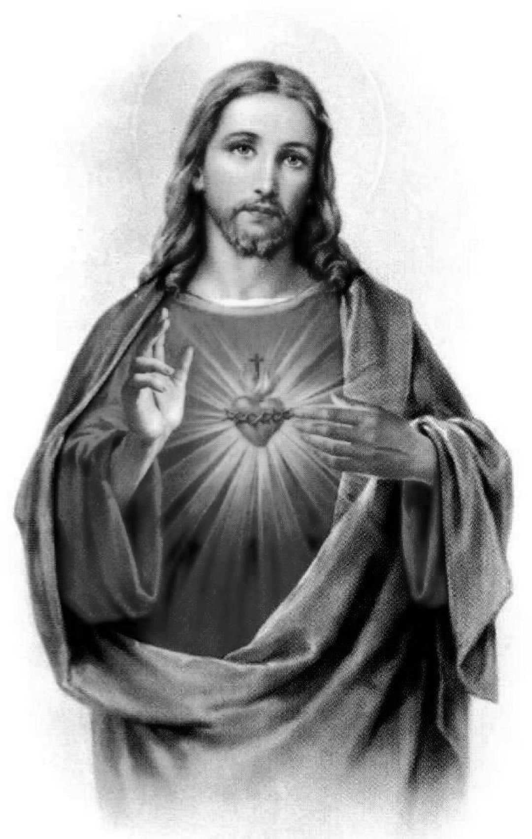 Sacred Heart of Jesus Poster Print Reproduction - Etsy