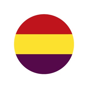 Spanish Republican Flag República Española Pin Button Badge