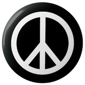 Peace Sign Symbol Anti War Pin Button Badge