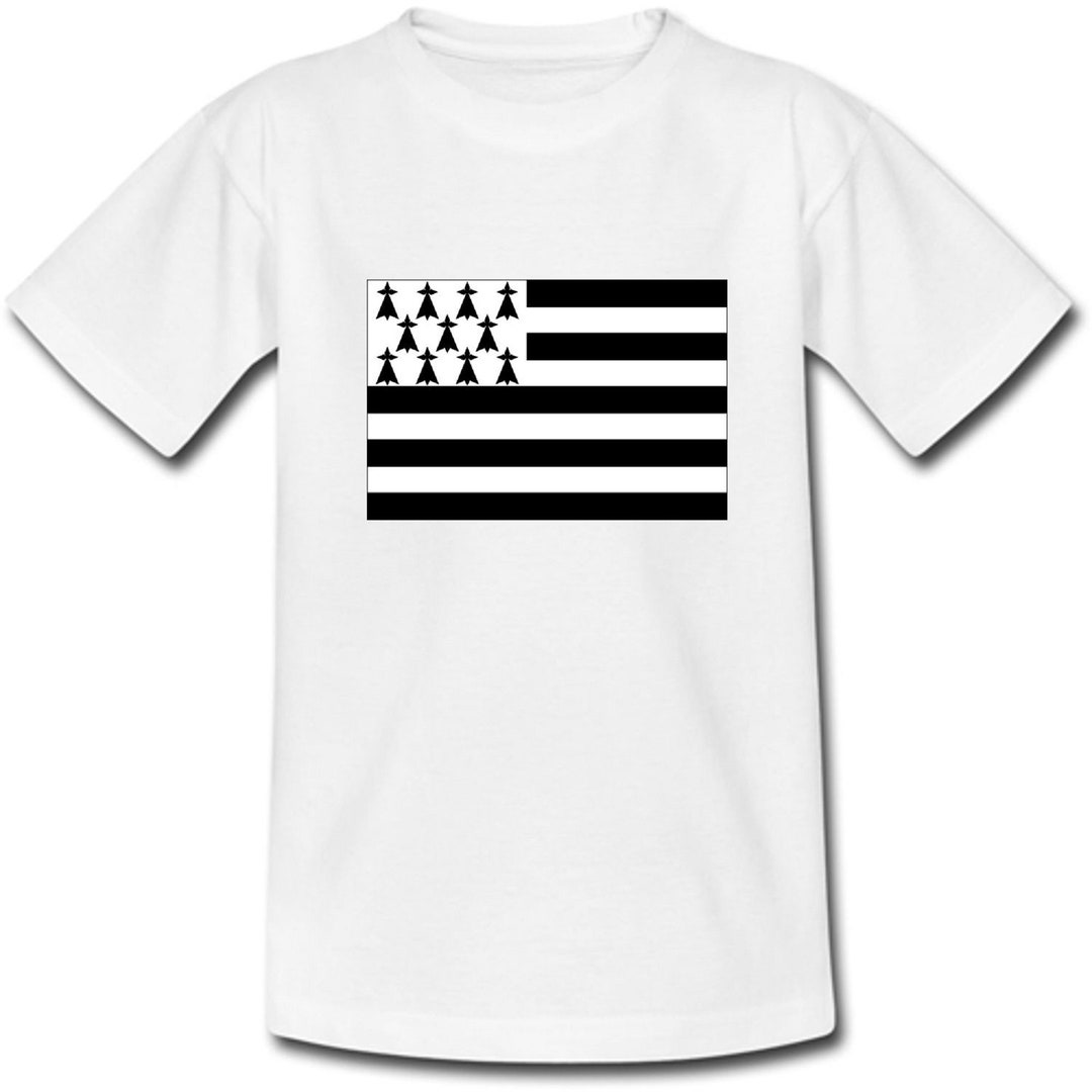 T-shirt Bretagne Breizh - Motif Triskell Et Gwenn Ha Du - Taille Homme - Noir Coton - Neuf Avec étiquettes