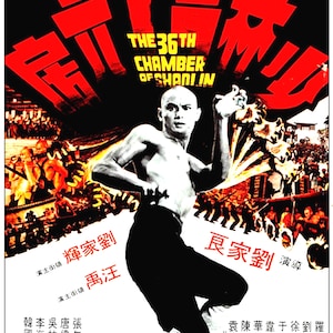 The 36th Chamber of Shaolin Kung Fu Reproduction Print Poster