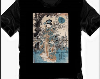 Geisha Kimono Ukiyo-e Art T-Shirt