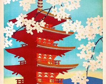 Japan Travel Ukiyo-e Art Poster Print Reproduction