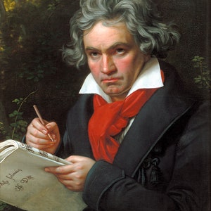 Ludwig von Beethoven Reproduction Poster Print
