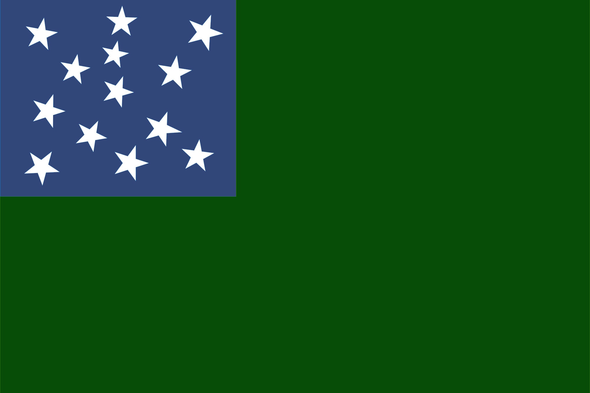 Green Mountain Boys Flag of the Vermont Republic Fabric Print | Etsy