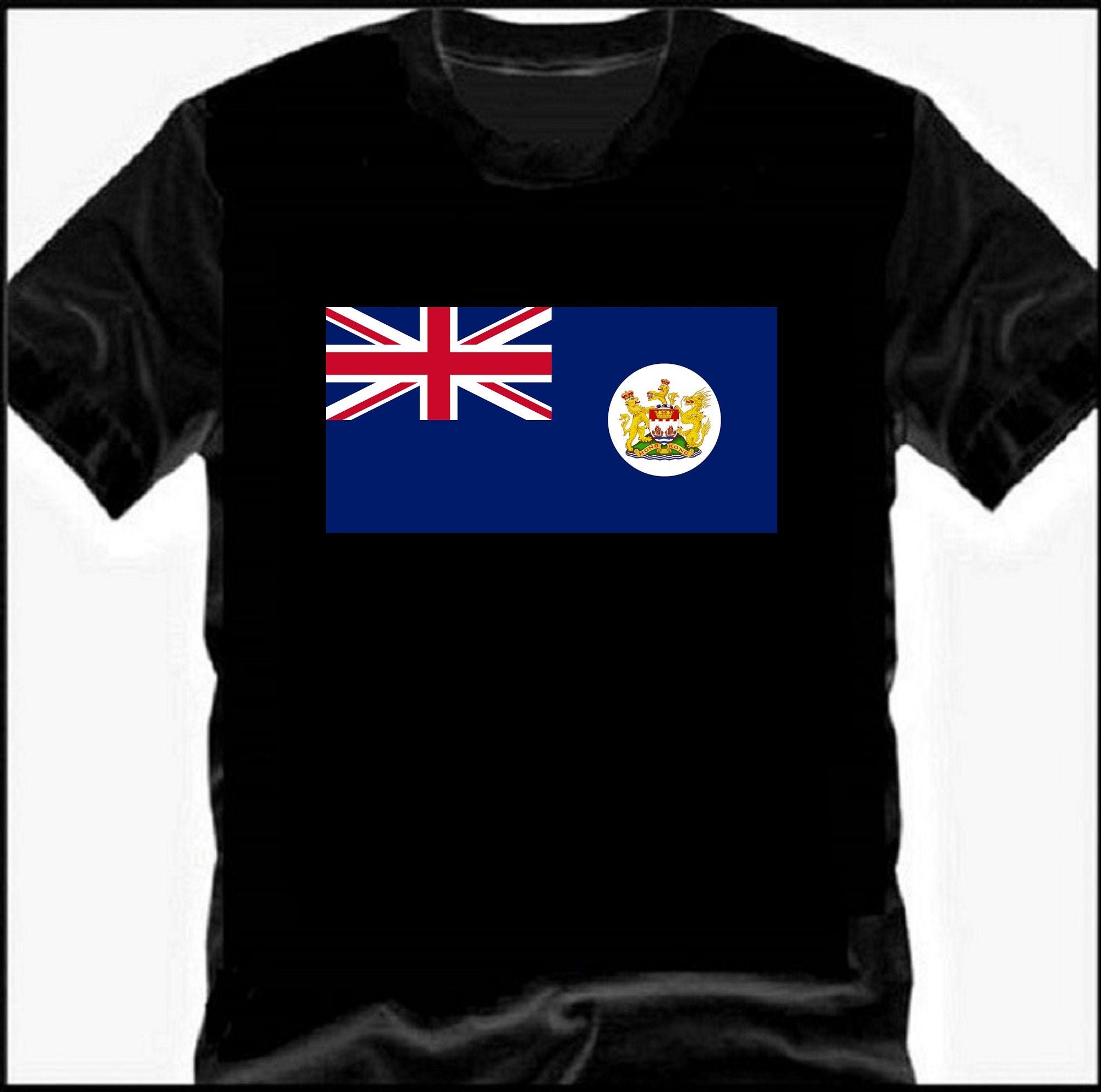 Flag of Hong Kong 英屬香港 Free HK T-Shirt
