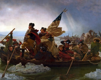 Washington Crossing the Delaware Leutze Poster Print Reproduction