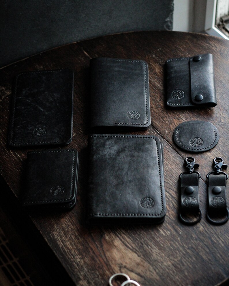 The Carrion V2, Handcrafted Leather Wallet image 6