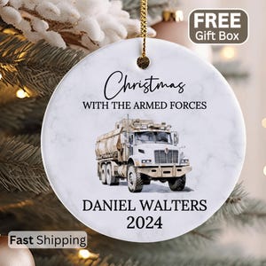 Personalized Army Christmas Ornament Army Christmas Tree Decoration Army Christmas Gifts For Military Family Marine Christmas Gift Military