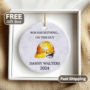 Builder Ornament Construction Worker Gift For Laboror Brick Layer Contractor Gift For Construction worker Christmas Ornament Builder Gift