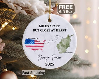 Deployment Christmas Gift For Military Ornament Military Wife Gift For Military Family Army Deployment Gifts Navy Deployment Ornament Marine