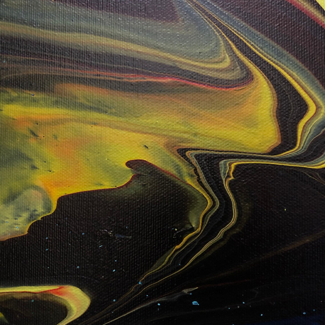 Wohnkultur Paint Pour abstrakte Kunst bildende Kunst | Etsy