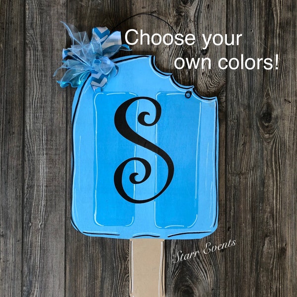 Popsicle door hanger. Summer door hangers. Personalized door hangers. Welcome door hangers. Front door decor. Summer decorations.