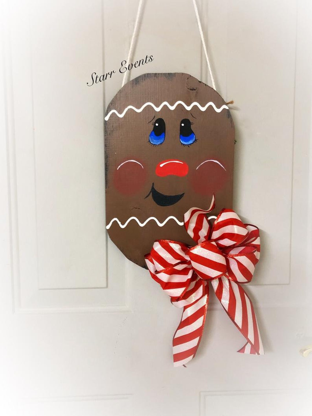 Christmas Door Hanger Gingerbread Man Christmas Decorations. Etsy