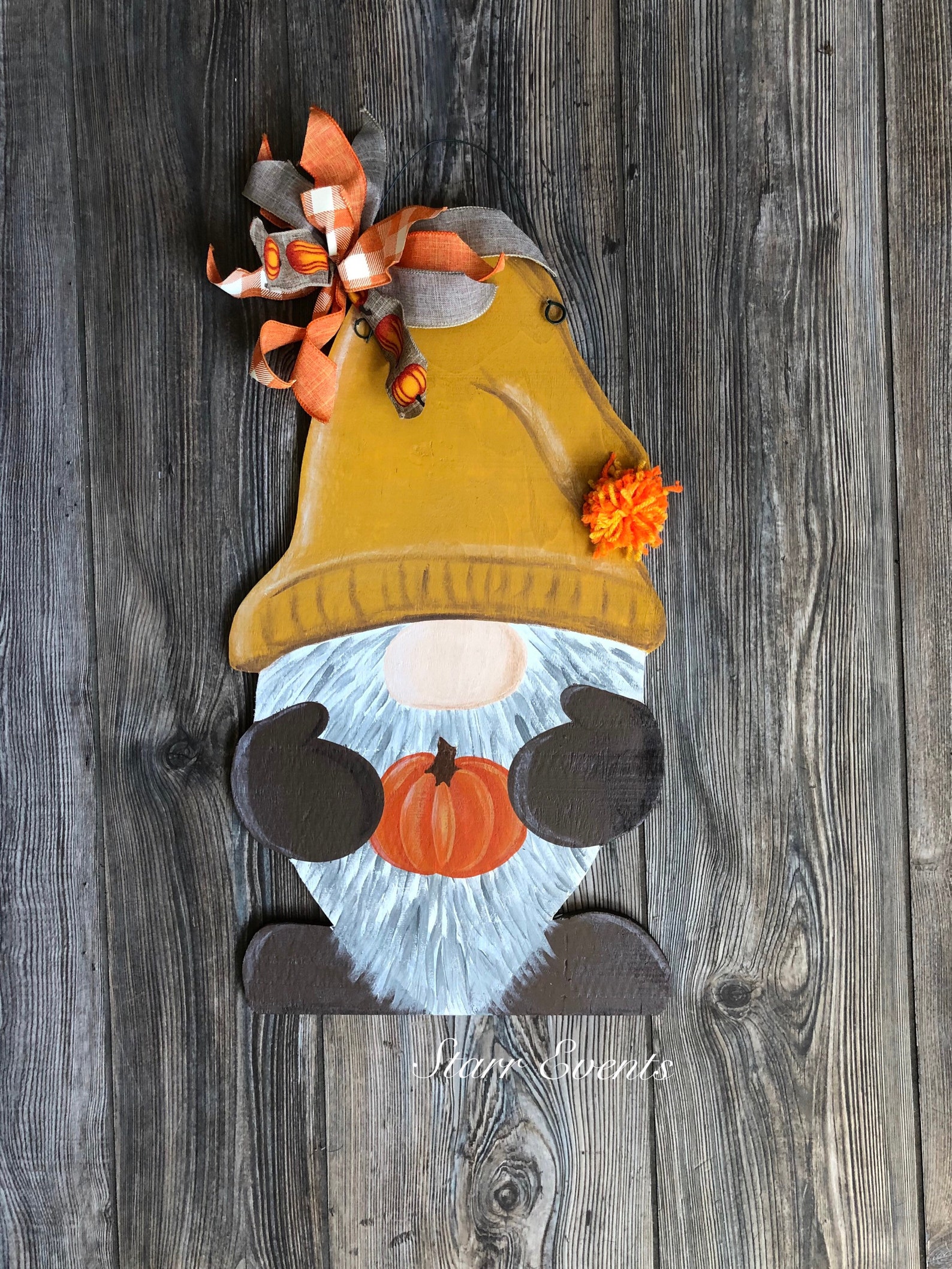 Gnome Fall Door Hanger. Fall Gnome Door Hanger. Gnomes for Etsy