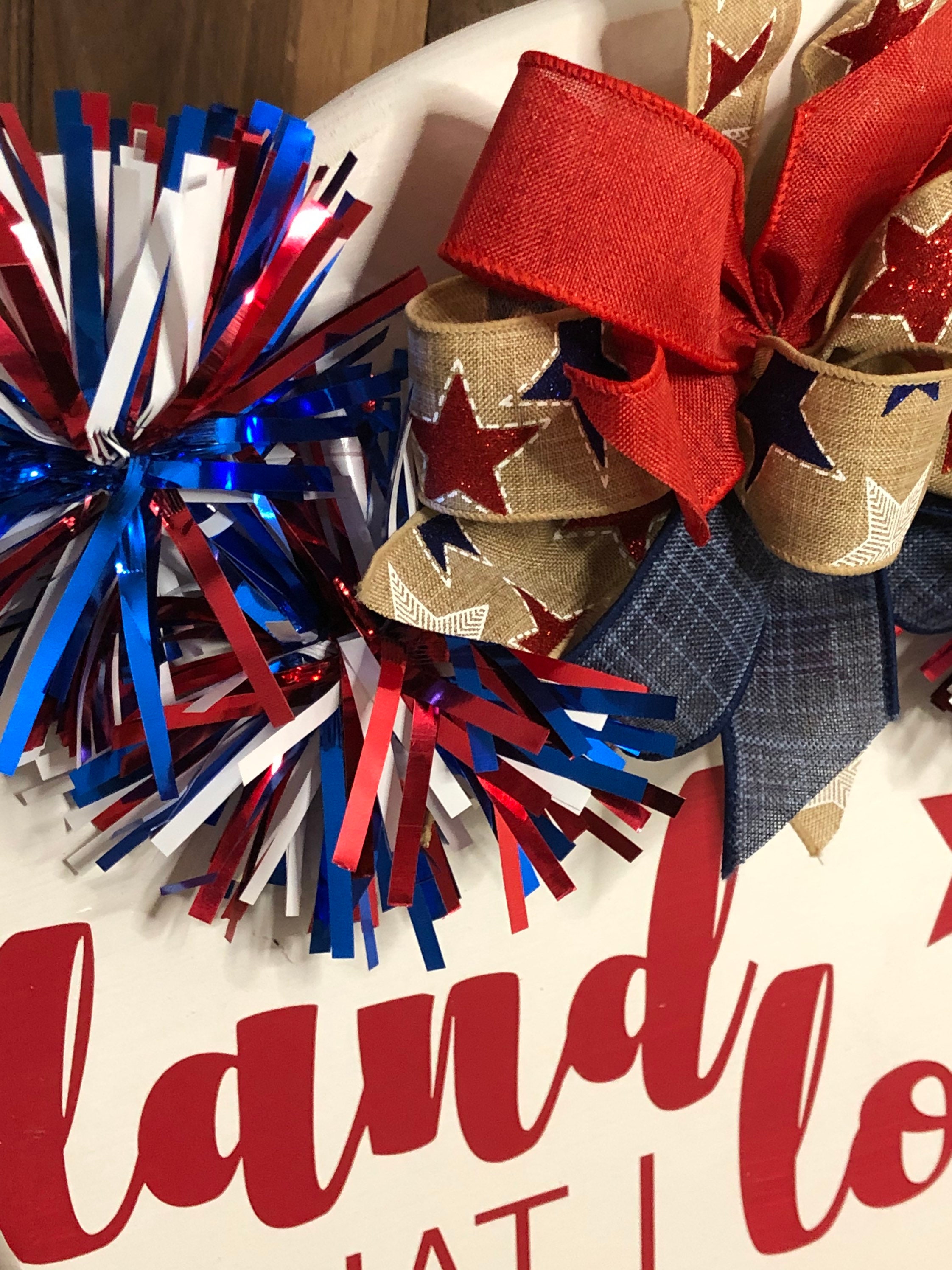 July 4th Door Hanger. Fourth of July Decorations July 4th Door Etsy