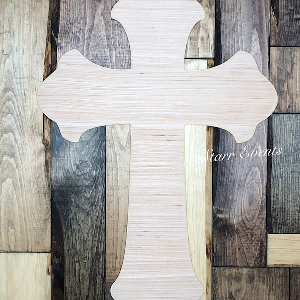 Blank cross door hanger. Unfinished cross door hanger. Religious decor. Front door decor. Religious decorations. DIY door hanger