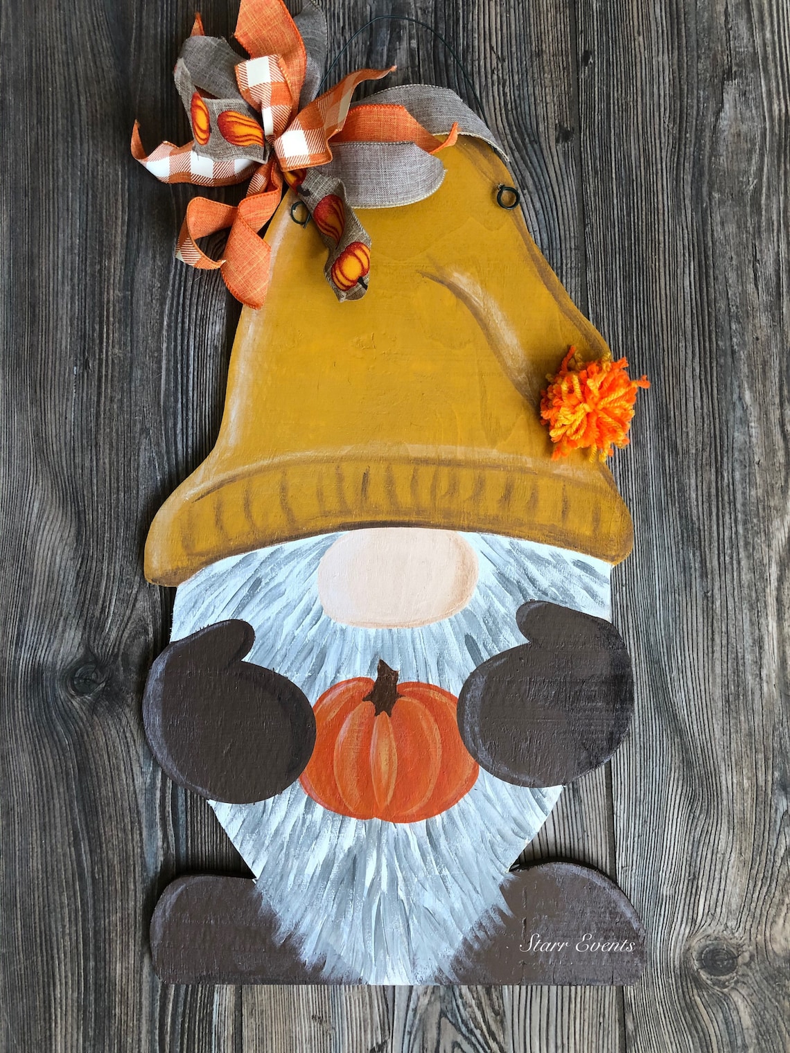 Gnome Fall Door Hanger. Fall Gnome Door Hanger. Gnomes for Etsy