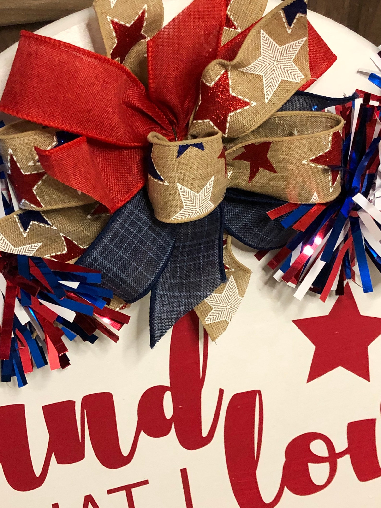 July 4th Door Hanger. Fourth of July Decorations July 4th Door Etsy