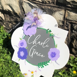 Baby name announcement Door hanger. Personalized baby announcement Baby stats door decor Hospital door birth announcement Gifts for new born