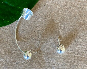 Branch Cluster Earrings .925 Sterling Silver Gifts for Her Statement Earrings Modern Jewelry Handmade Silver Earrings Ready To Ship