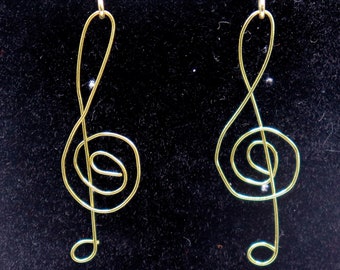 Treble Clef Bengel oorbellen